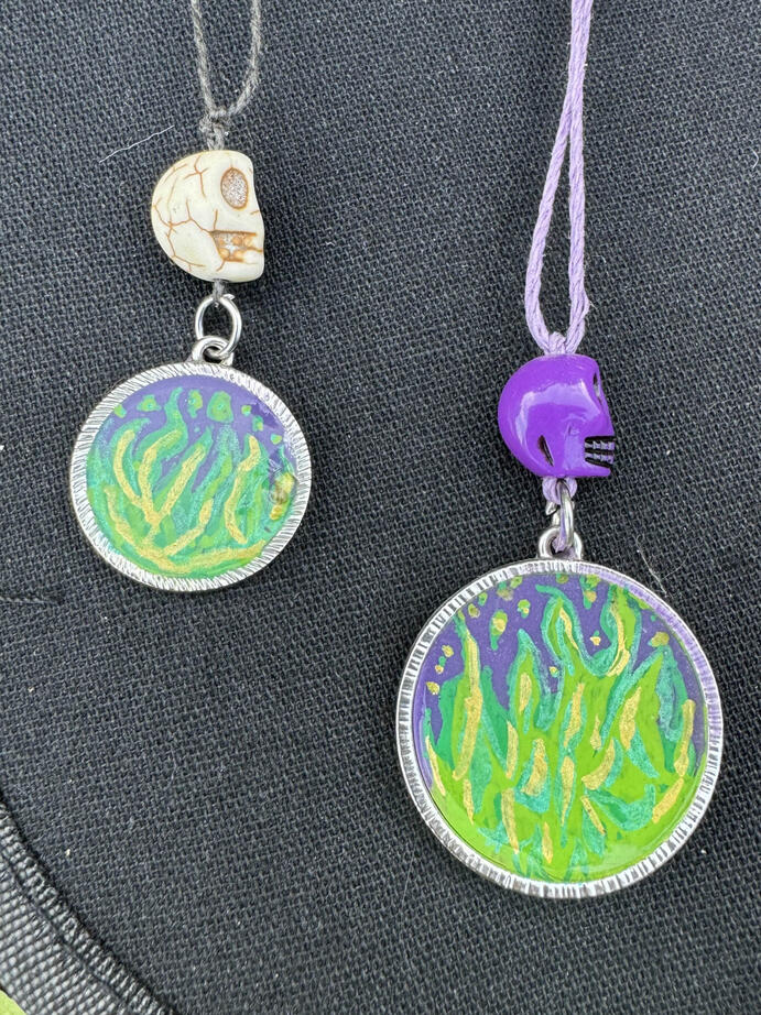 Witches Fire Maleficent Inspired Necklaces