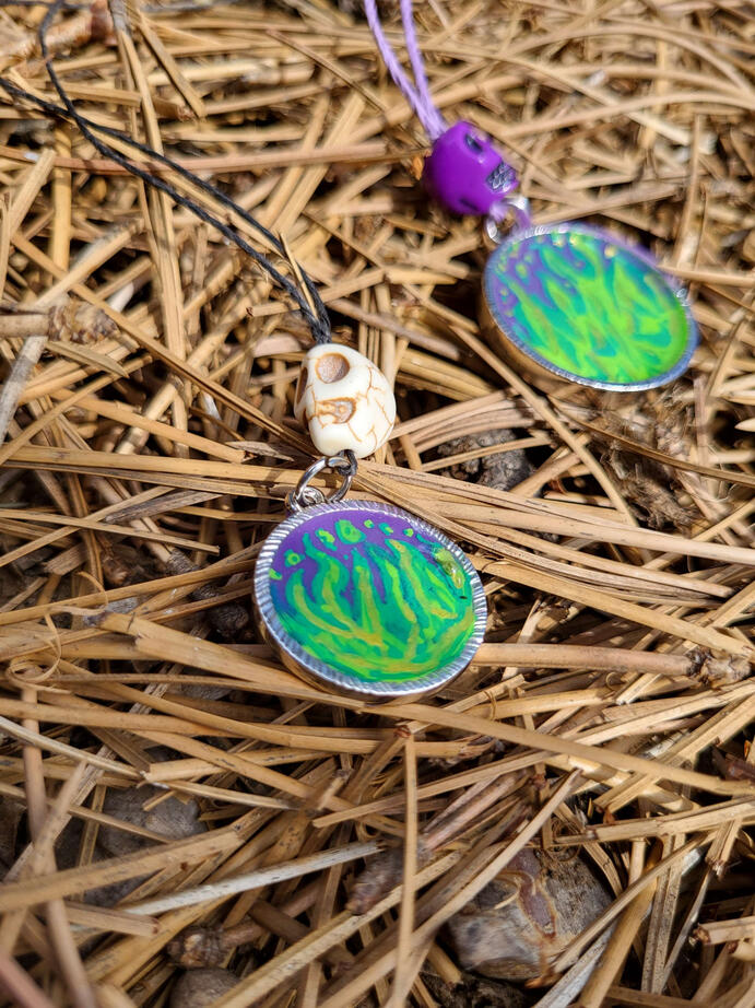 Witches Fire Maleficent Inspired Necklaces