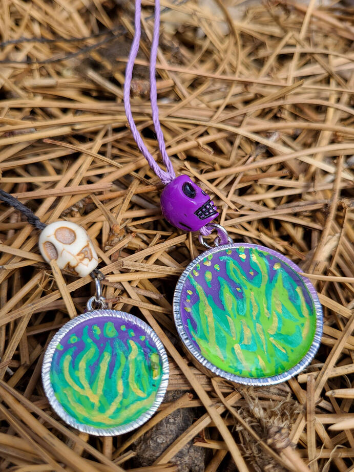 Witches Fire Maleficent Inspired Necklaces