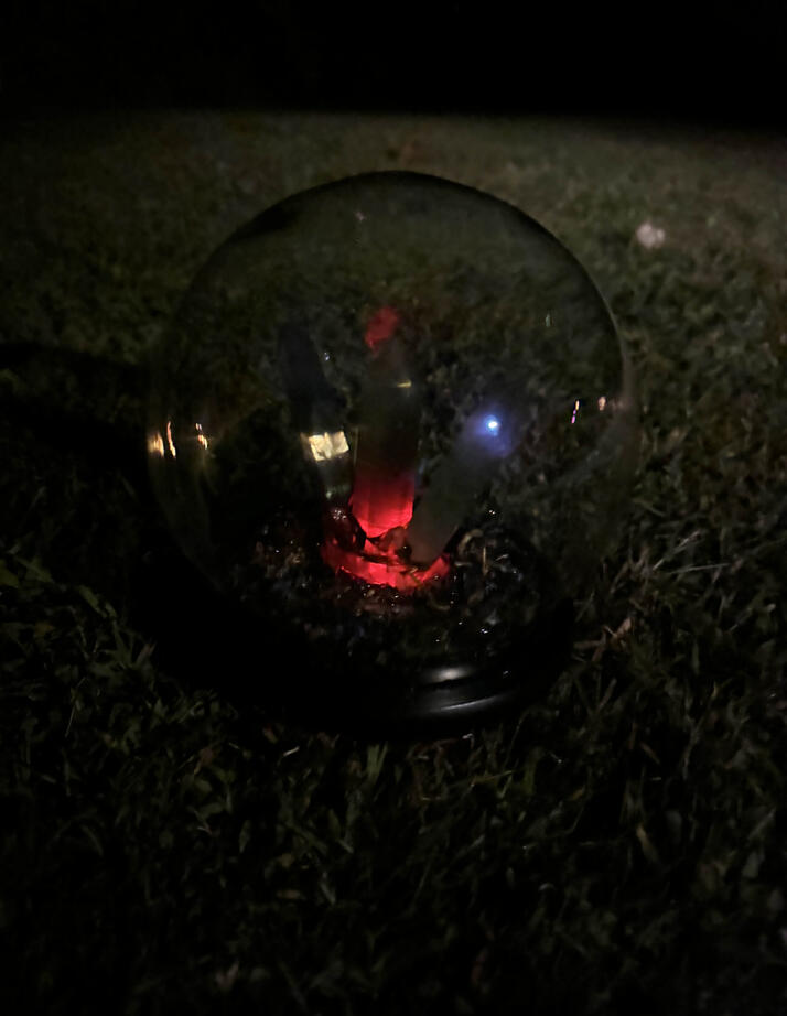 Magic crystal witch orb nightlight / prop